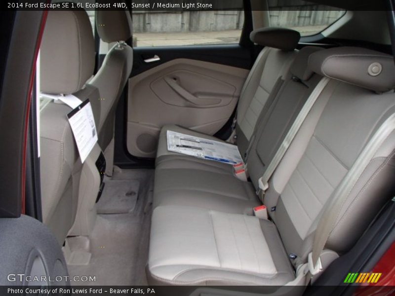 Rear Seat of 2014 Escape SE 1.6L EcoBoost 4WD