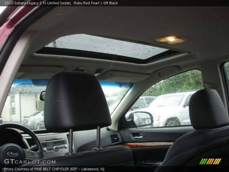 Ruby Red Pearl / Off Black 2010 Subaru Legacy 2.5i Limited Sedan