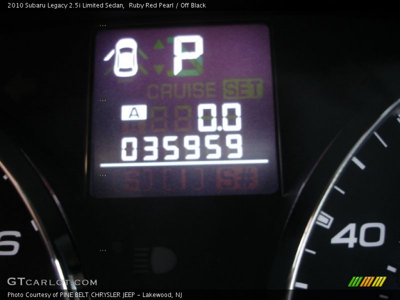 Ruby Red Pearl / Off Black 2010 Subaru Legacy 2.5i Limited Sedan
