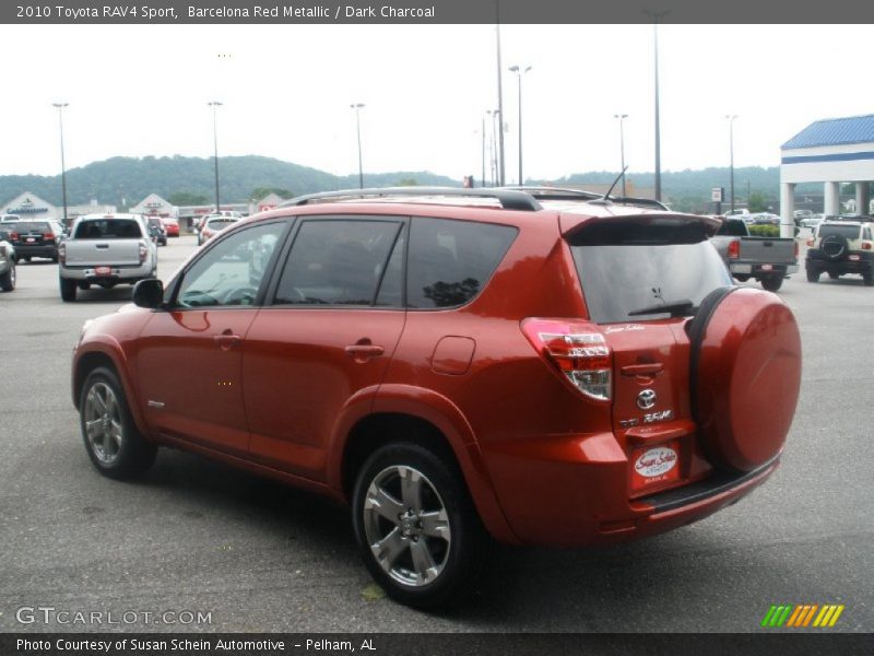 Barcelona Red Metallic / Dark Charcoal 2010 Toyota RAV4 Sport