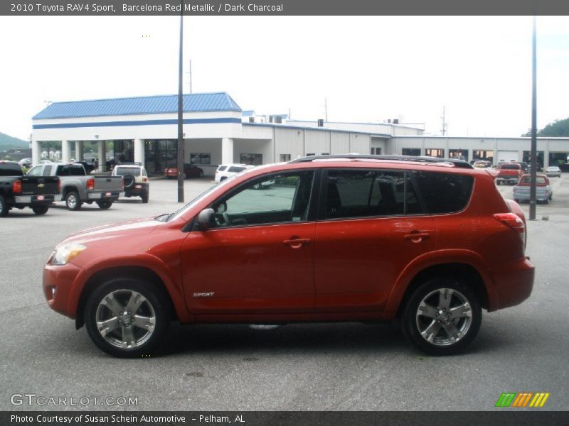 Barcelona Red Metallic / Dark Charcoal 2010 Toyota RAV4 Sport