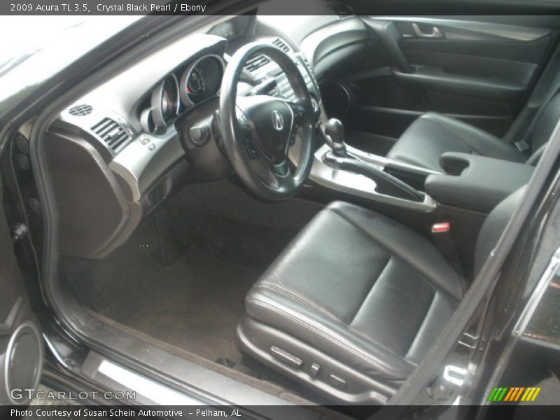 Crystal Black Pearl / Ebony 2009 Acura TL 3.5