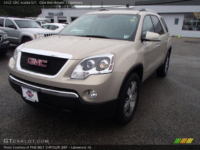 Gold Mist Metallic / Cashmere 2012 GMC Acadia SLT