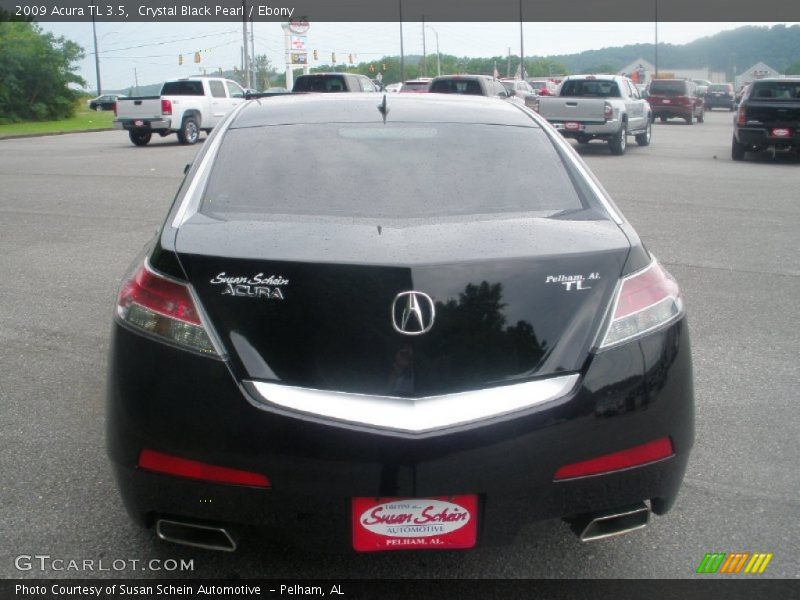 Crystal Black Pearl / Ebony 2009 Acura TL 3.5