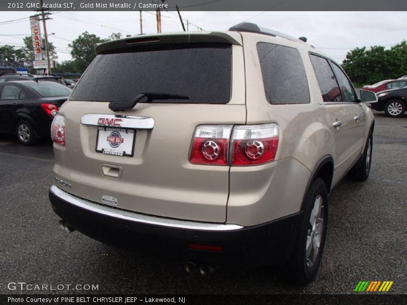 Gold Mist Metallic / Cashmere 2012 GMC Acadia SLT