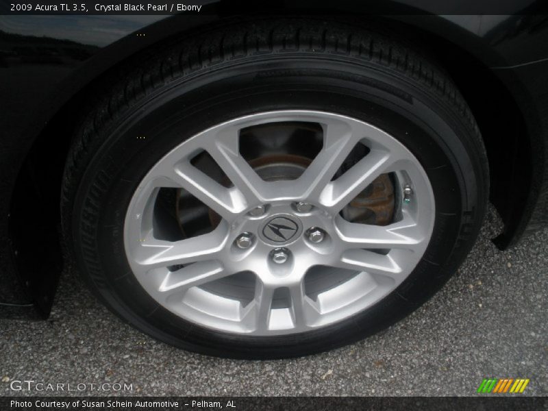 Crystal Black Pearl / Ebony 2009 Acura TL 3.5