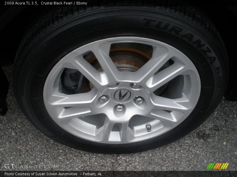 Crystal Black Pearl / Ebony 2009 Acura TL 3.5