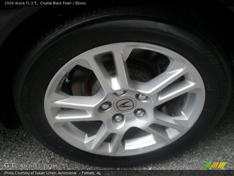 Crystal Black Pearl / Ebony 2009 Acura TL 3.5