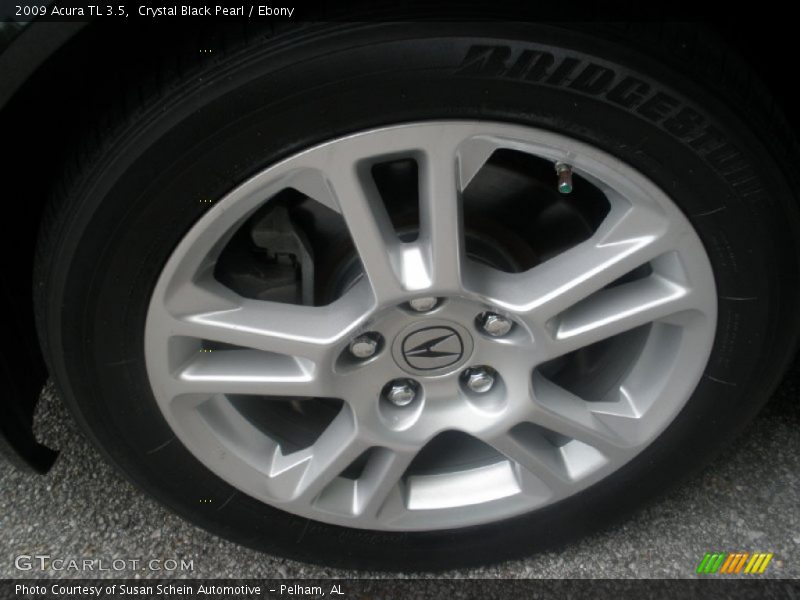 Crystal Black Pearl / Ebony 2009 Acura TL 3.5