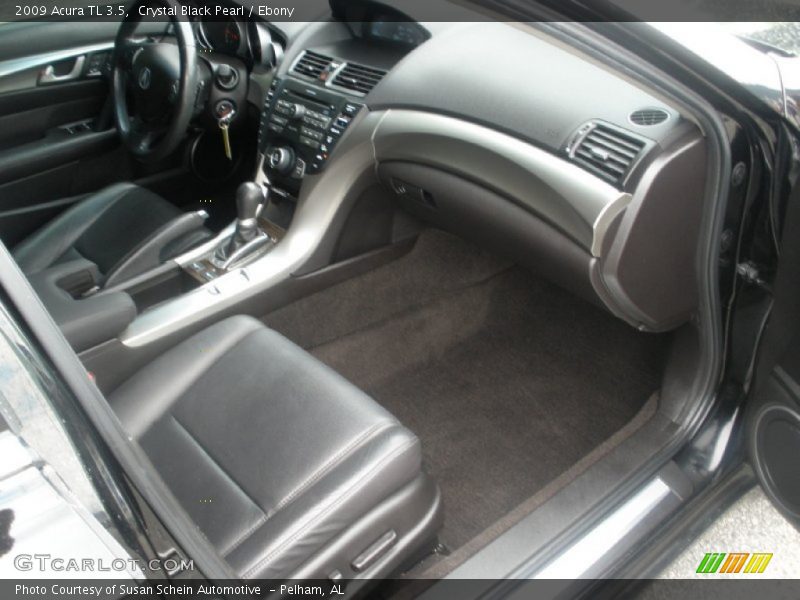 Crystal Black Pearl / Ebony 2009 Acura TL 3.5