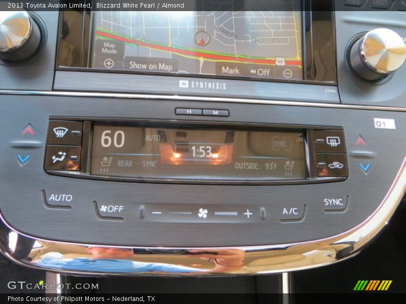 Blizzard White Pearl / Almond 2013 Toyota Avalon Limited