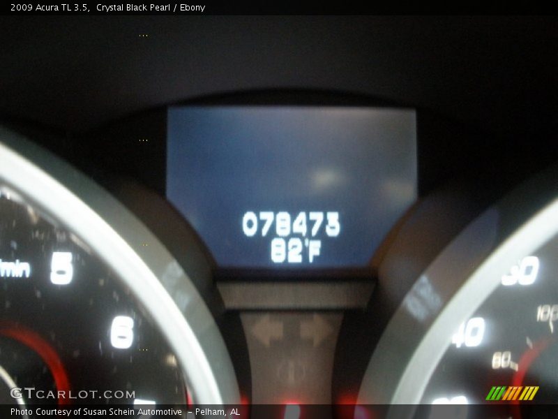 Crystal Black Pearl / Ebony 2009 Acura TL 3.5