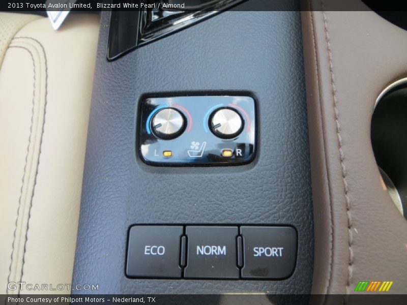 Blizzard White Pearl / Almond 2013 Toyota Avalon Limited