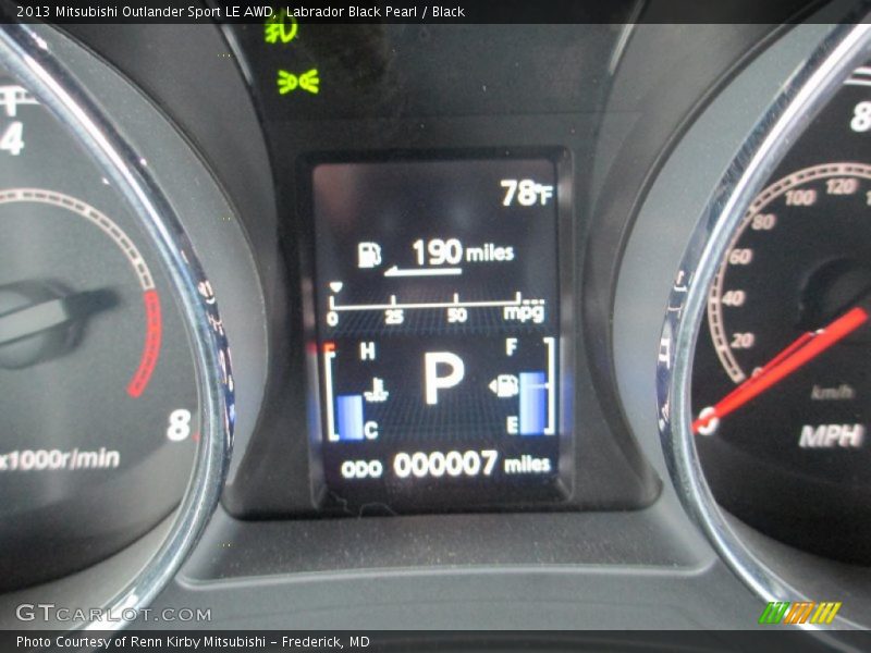 Labrador Black Pearl / Black 2013 Mitsubishi Outlander Sport LE AWD