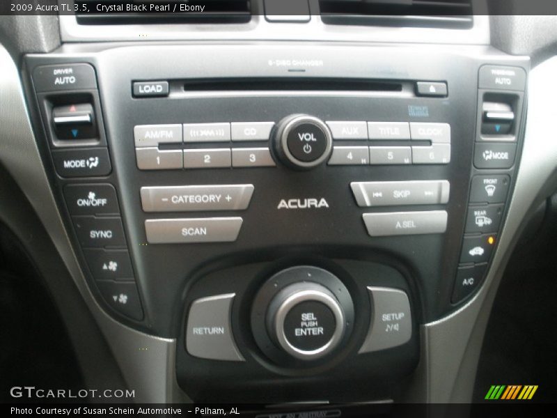 Crystal Black Pearl / Ebony 2009 Acura TL 3.5