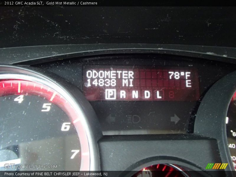 Gold Mist Metallic / Cashmere 2012 GMC Acadia SLT