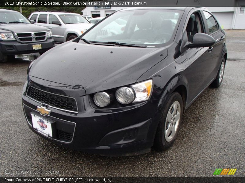 Black Granite Metallic / Jet Black/Dark Titanium 2013 Chevrolet Sonic LS Sedan