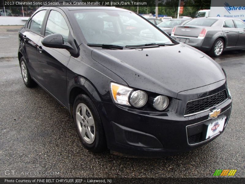 Black Granite Metallic / Jet Black/Dark Titanium 2013 Chevrolet Sonic LS Sedan