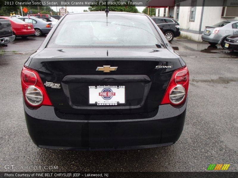 Black Granite Metallic / Jet Black/Dark Titanium 2013 Chevrolet Sonic LS Sedan
