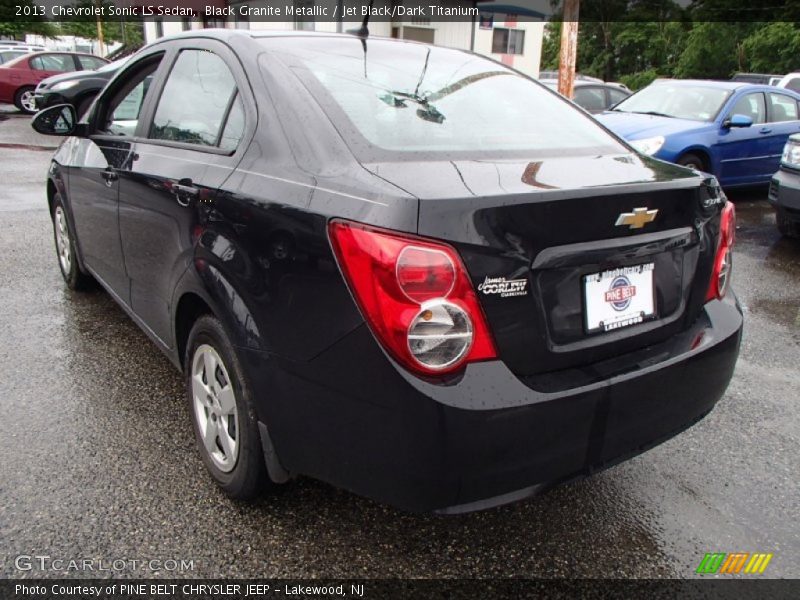 Black Granite Metallic / Jet Black/Dark Titanium 2013 Chevrolet Sonic LS Sedan