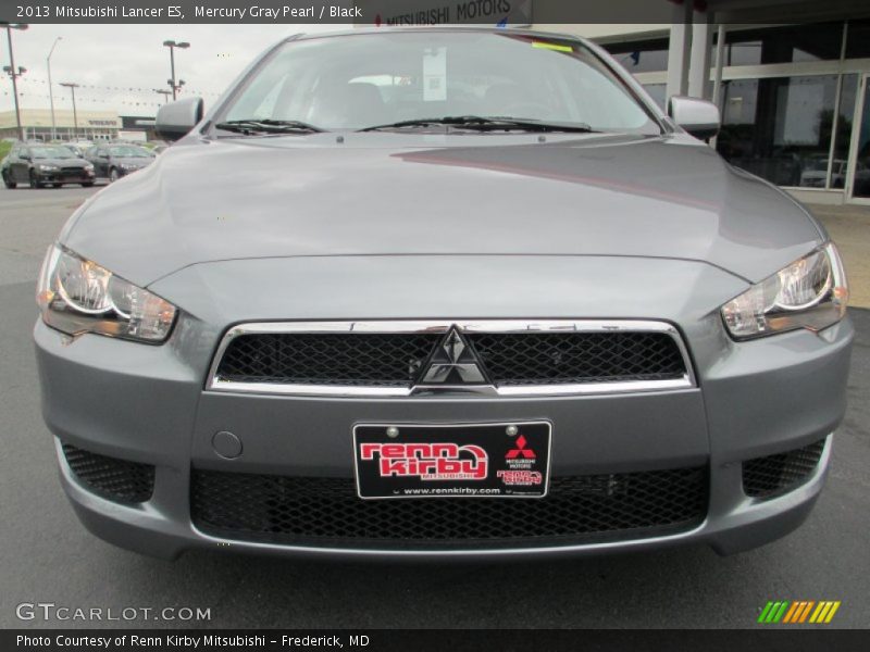 Mercury Gray Pearl / Black 2013 Mitsubishi Lancer ES