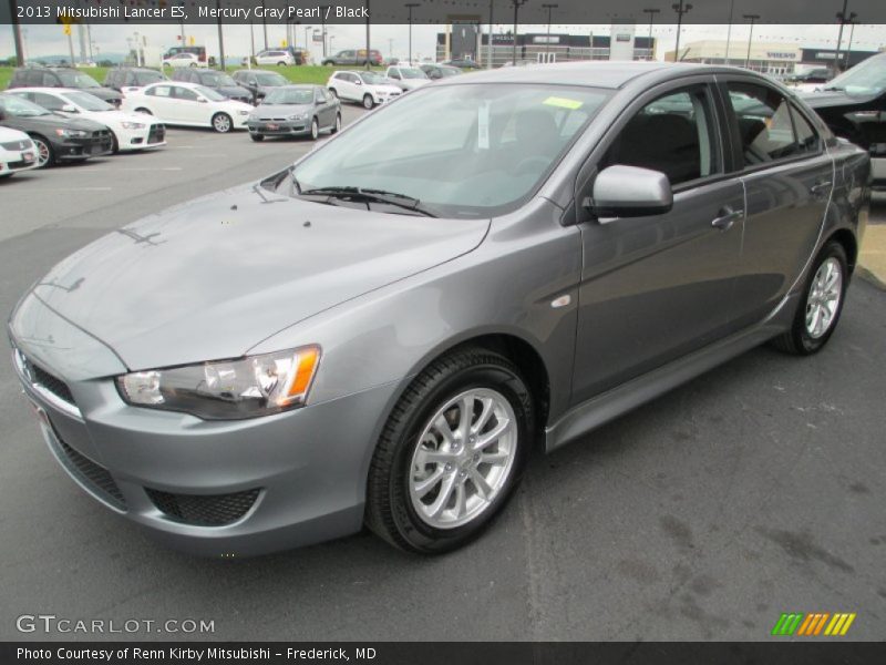 Mercury Gray Pearl / Black 2013 Mitsubishi Lancer ES