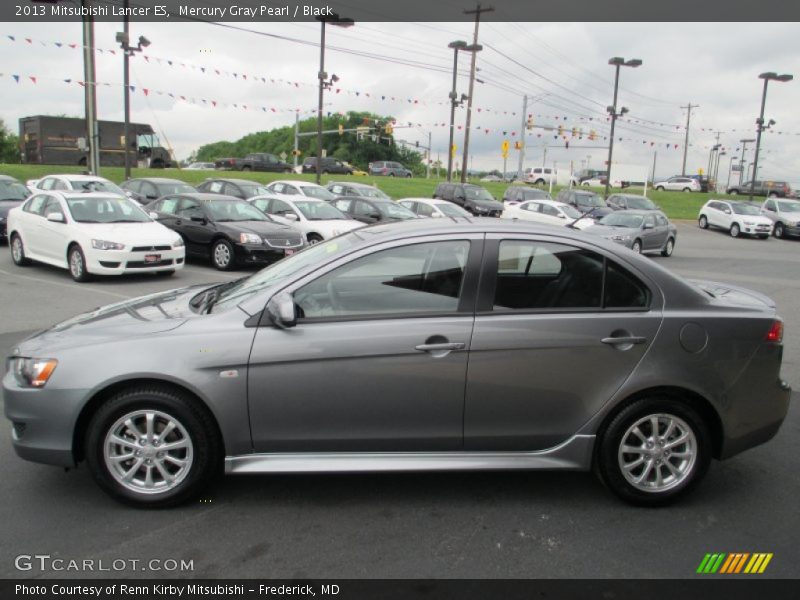 Mercury Gray Pearl / Black 2013 Mitsubishi Lancer ES