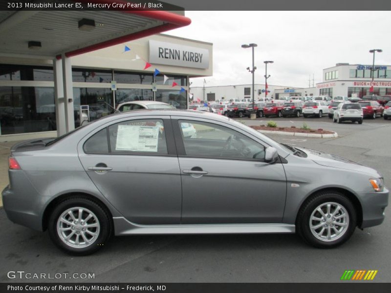 Mercury Gray Pearl / Black 2013 Mitsubishi Lancer ES
