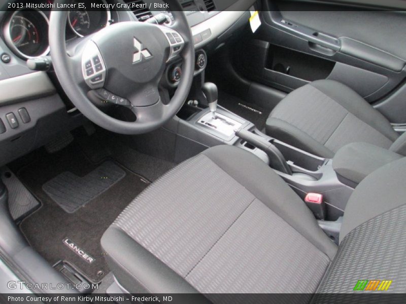 Mercury Gray Pearl / Black 2013 Mitsubishi Lancer ES