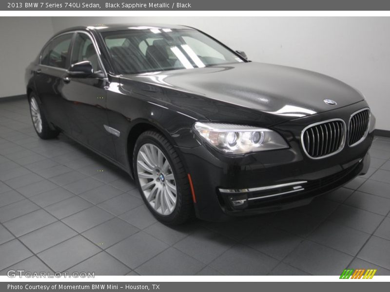 Black Sapphire Metallic / Black 2013 BMW 7 Series 740Li Sedan