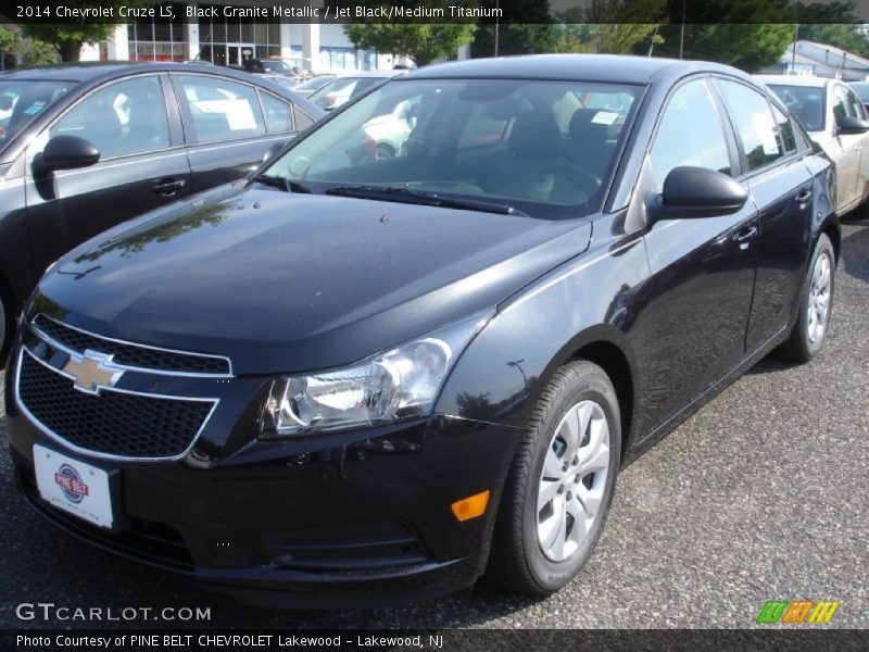 Black Granite Metallic / Jet Black/Medium Titanium 2014 Chevrolet Cruze LS