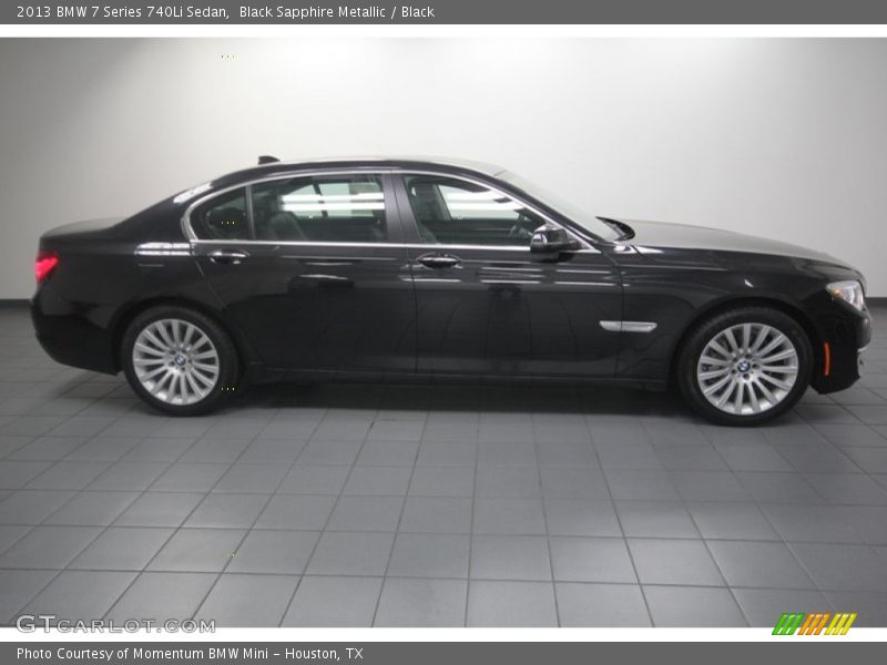 Black Sapphire Metallic / Black 2013 BMW 7 Series 740Li Sedan