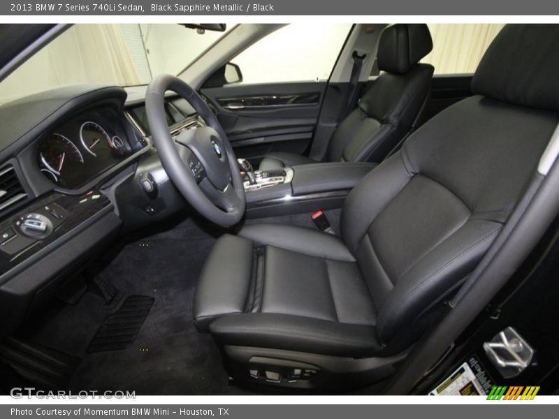 Black Sapphire Metallic / Black 2013 BMW 7 Series 740Li Sedan