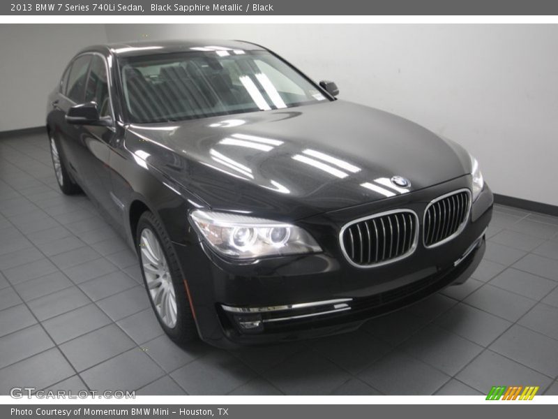 Black Sapphire Metallic / Black 2013 BMW 7 Series 740Li Sedan