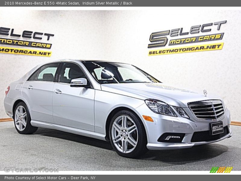 Iridium Silver Metallic / Black 2010 Mercedes-Benz E 550 4Matic Sedan