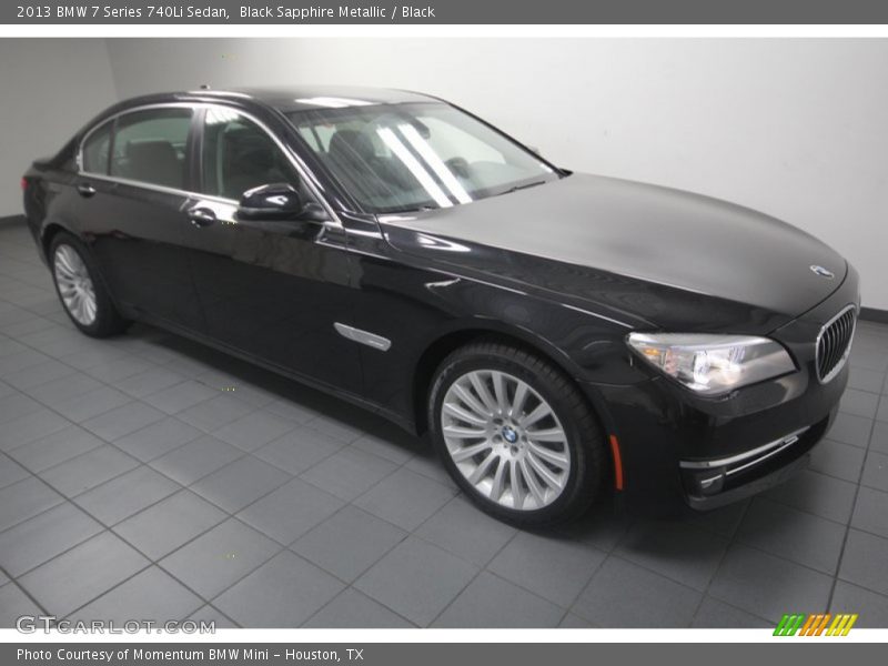Black Sapphire Metallic / Black 2013 BMW 7 Series 740Li Sedan