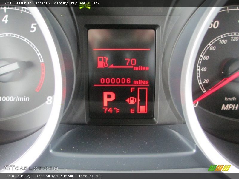 Mercury Gray Pearl / Black 2013 Mitsubishi Lancer ES