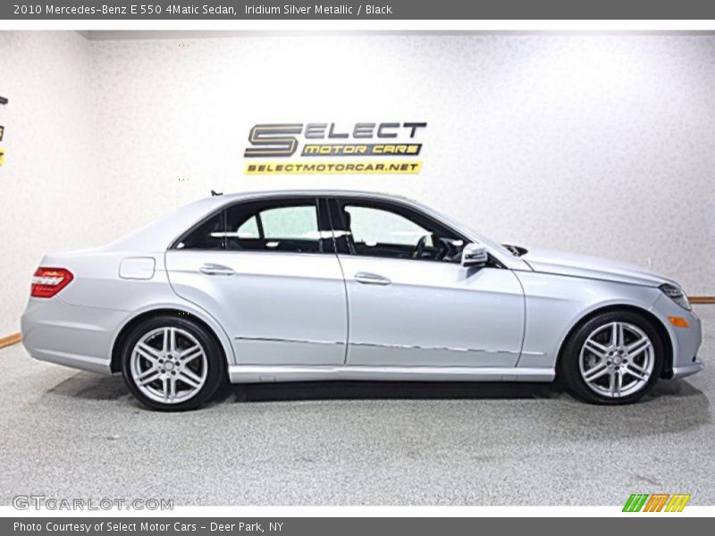 Iridium Silver Metallic / Black 2010 Mercedes-Benz E 550 4Matic Sedan