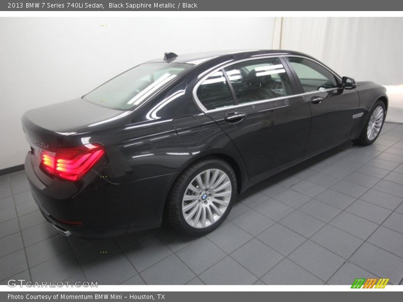 Black Sapphire Metallic / Black 2013 BMW 7 Series 740Li Sedan