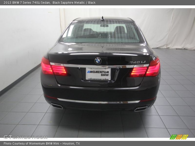 Black Sapphire Metallic / Black 2013 BMW 7 Series 740Li Sedan