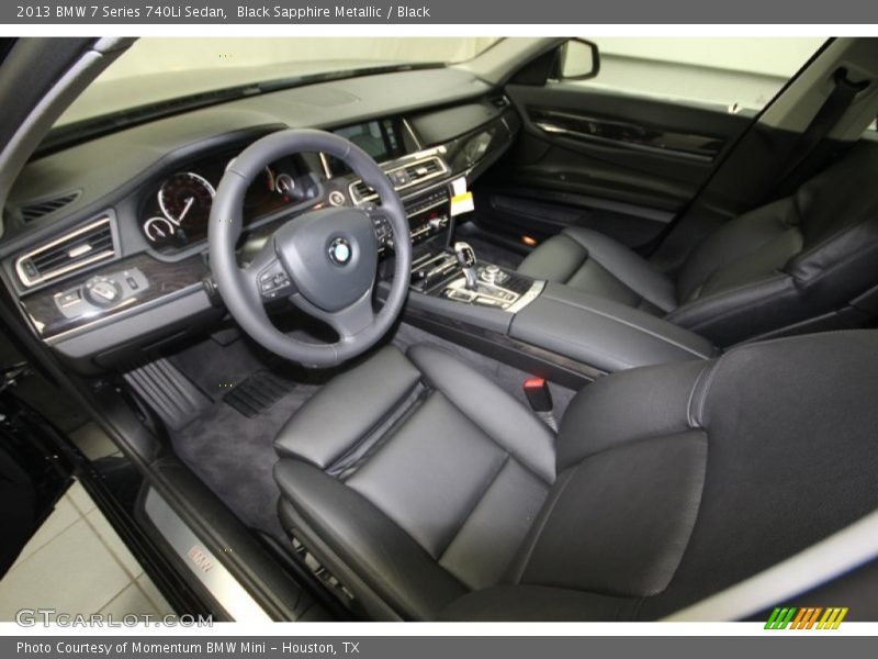 Black Sapphire Metallic / Black 2013 BMW 7 Series 740Li Sedan