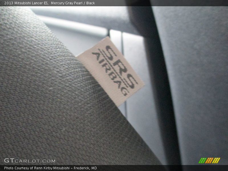 Mercury Gray Pearl / Black 2013 Mitsubishi Lancer ES