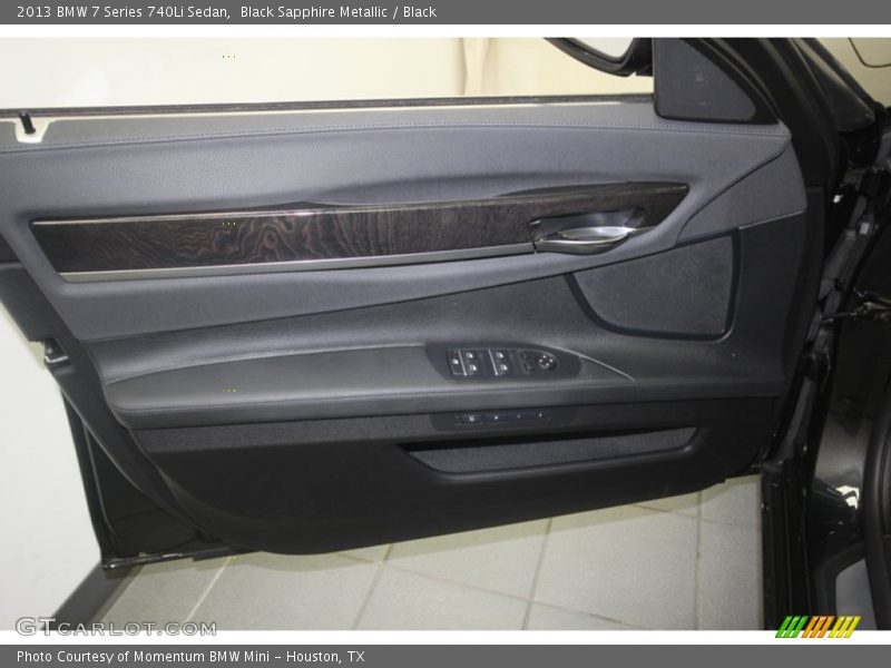 Black Sapphire Metallic / Black 2013 BMW 7 Series 740Li Sedan