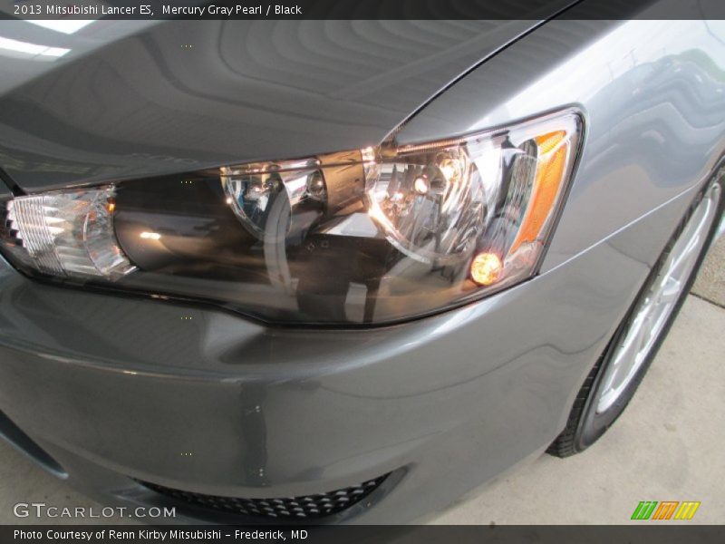 Mercury Gray Pearl / Black 2013 Mitsubishi Lancer ES