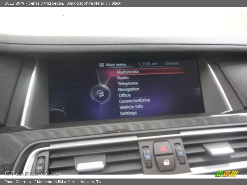 Black Sapphire Metallic / Black 2013 BMW 7 Series 740Li Sedan