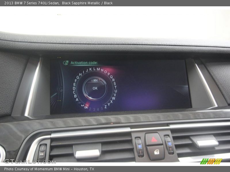Black Sapphire Metallic / Black 2013 BMW 7 Series 740Li Sedan