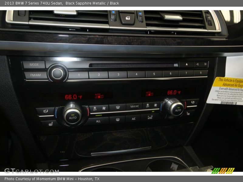Black Sapphire Metallic / Black 2013 BMW 7 Series 740Li Sedan