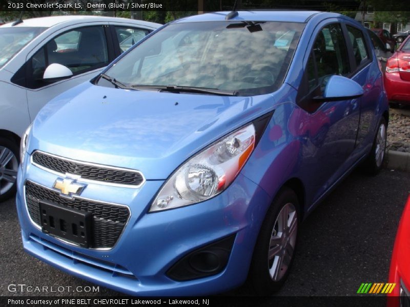 Denim (Blue) / Silver/Blue 2013 Chevrolet Spark LS
