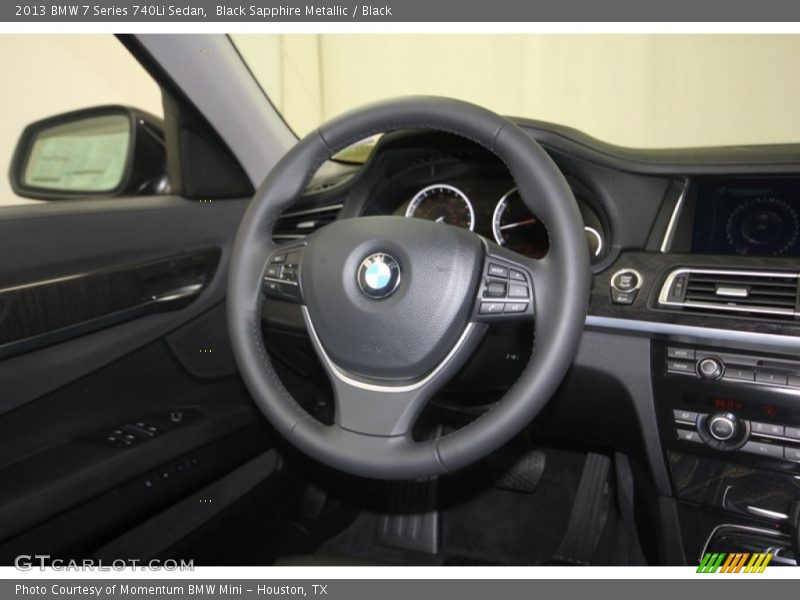 Black Sapphire Metallic / Black 2013 BMW 7 Series 740Li Sedan