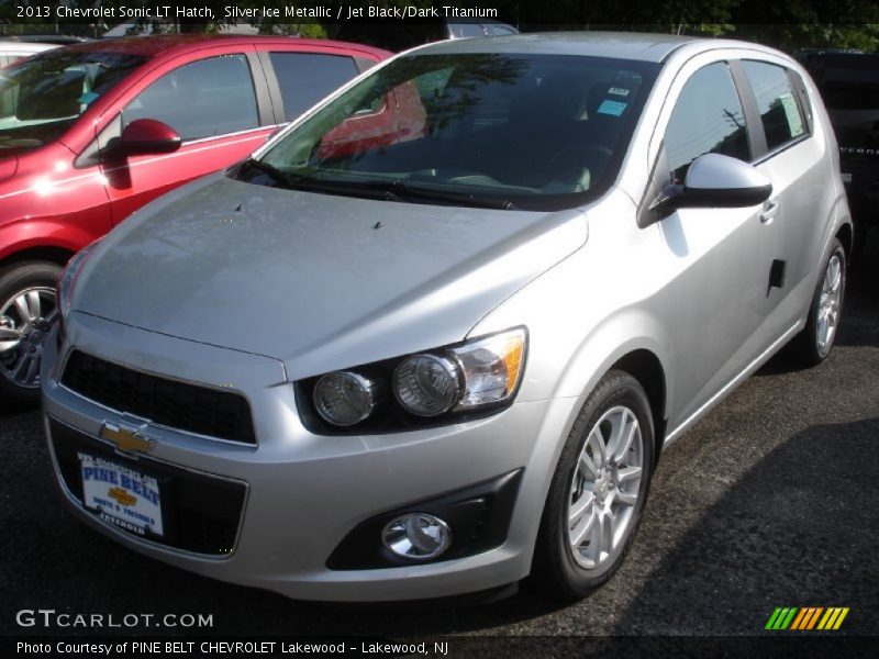 Silver Ice Metallic / Jet Black/Dark Titanium 2013 Chevrolet Sonic LT Hatch
